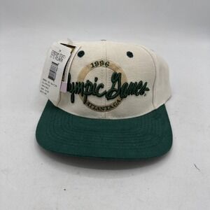 Vintage 1996 Olympics Snapback Hat The Game Circle Logo Cap Atlanta 90s